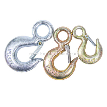 forged steel zinc plated clevis eye hook with slip